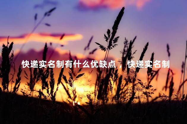 快递实名制有什么优缺点 ，快递实名制的含义